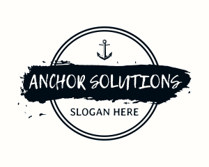 Nautical Sailor Anchor logo design