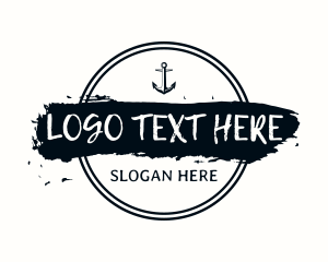 Nautical Sailor Anchor Logo