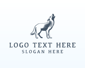 Wildlife - Wolf Canine Wildlife logo design