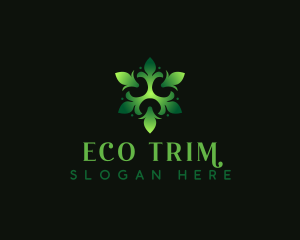 Organic Eco Leaf logo design