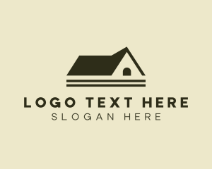 Roof Property Contractor logo design