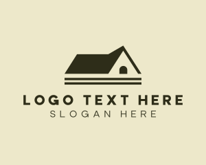 Roofing - Roof Property Contractor logo design