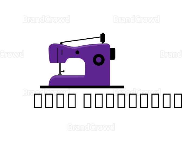 Purple Sewing Machine Logo