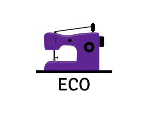 Dressmaker - Purple Sewing Machine logo design