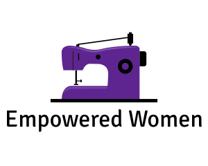 Purple Sewing Machine logo design