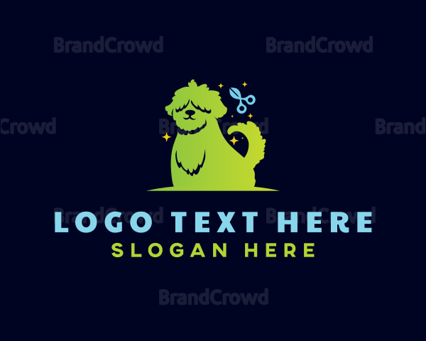 Pet Grooming Dog Logo