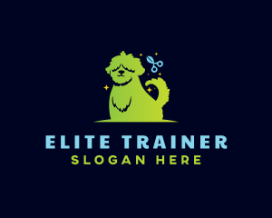 Pet Grooming Dog logo design