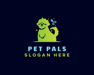 Pet Grooming Dog logo design