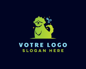 Fur - Pet Grooming Dog logo design