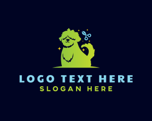 Fur - Pet Grooming Dog logo design
