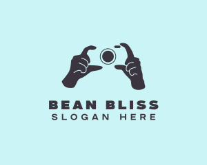 Photography Camera Hands  logo design