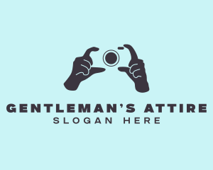 Photography Camera Hands  logo design