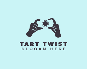 Photography Camera Hands  logo design