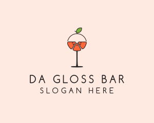 Orange Cocktail Drink  logo design