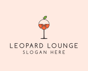 Orange Cocktail Drink  logo design