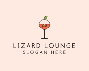 Orange Cocktail Drink  logo design