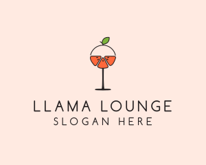 Orange Cocktail Drink  logo design