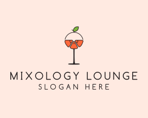 Cocktail - Orange Cocktail Drink logo design