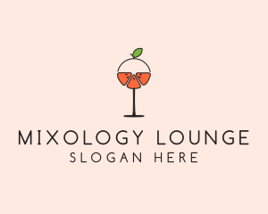 Orange Cocktail Drink  logo design