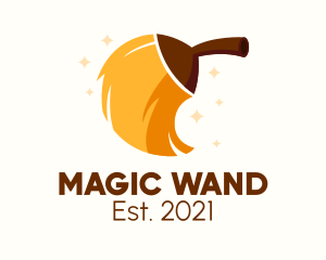 Magical Cleaning  Broom  logo design