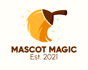 Magical Cleaning  Broom  logo design