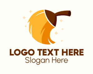 Magical Cleaning  Broom  Logo
