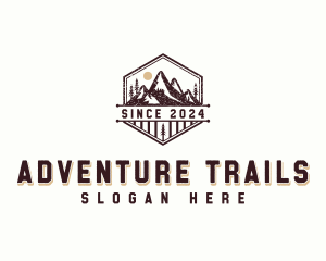 Trekking - Trekking Mountain Peak logo design