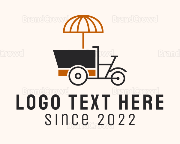 Bike Food Cart Retail Logo