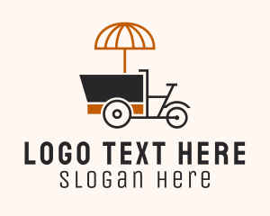 Bike Food Cart Retail  Logo