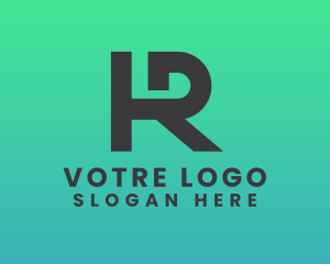 Fabrication - Modern Monogram Letter HR logo design