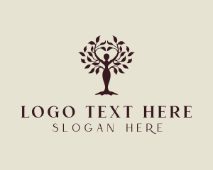 Leaves - Woman Tree Spa logo design