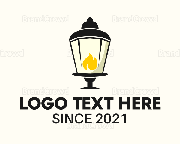 Lamp Flame Lighting Logo