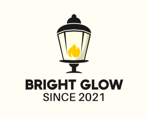 Light - Lamp Flame Lighting logo design