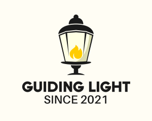 Lamp Flame Lighting  logo design