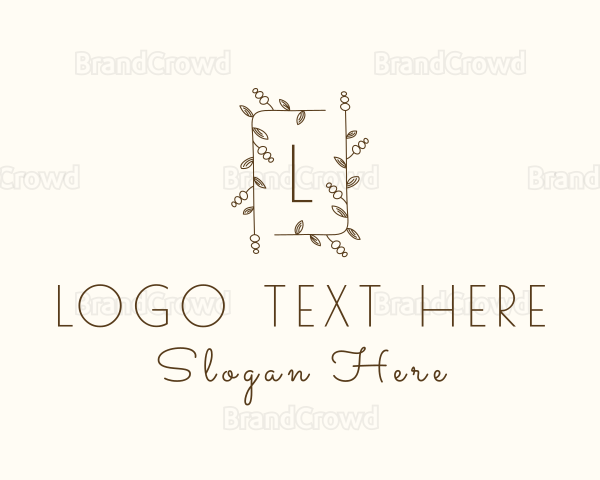 Nature Garden Wedding Logo