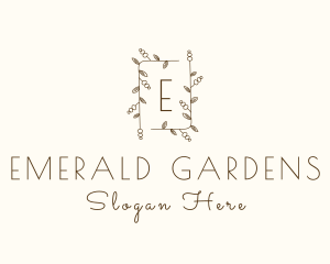 Nature Garden Wedding logo design