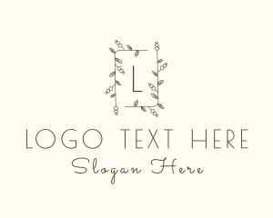 Nature Garden Wedding Logo