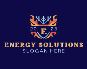 Snow Fire Energy logo design