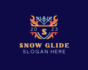 Snow Fire Energy logo design