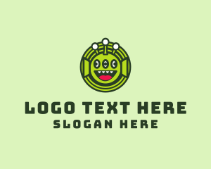 Playful - Eye Alien Antenna logo design