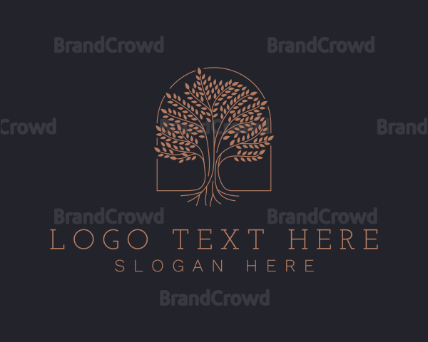 Elegant Eco Tree Logo