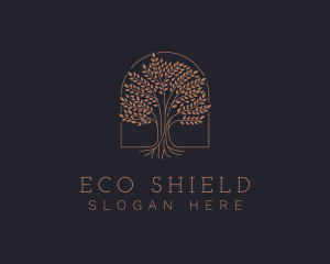 Elegant Eco Tree logo design