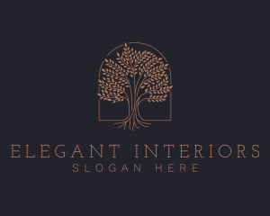 Elegant Eco Tree logo design