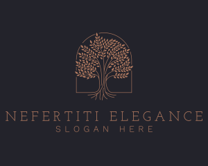 Elegant Eco Tree logo design