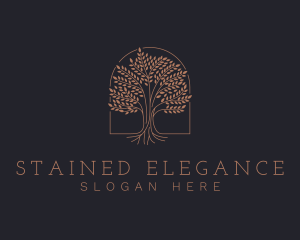 Elegant Eco Tree logo design