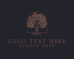 Tree - Elegant Eco Tree logo design