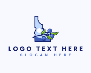 Map - Sweet Idaho Huckleberry logo design