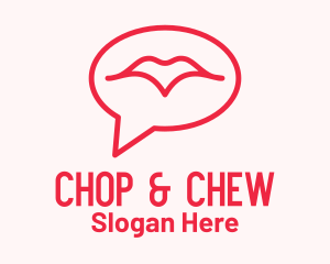 Mouth Chat Bubble Logo