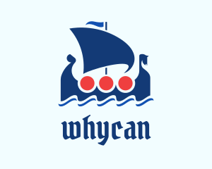 Expedition - Sailing Viking Boat logo design