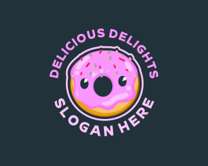 Donut Dessert Pastry logo design